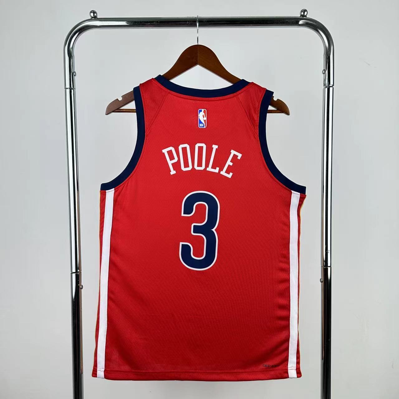 Men New Orleans Pelicans #3 Poole red NBA 2025 Jersey